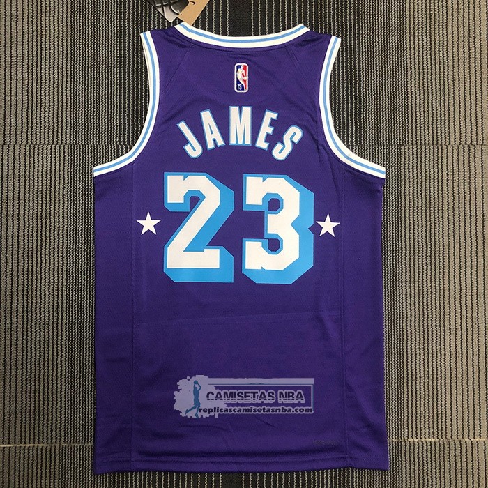 Camiseta Los Angeles Lakers Kobe Bryant NO 23 Ciudad Edition 2021-22 Violeta